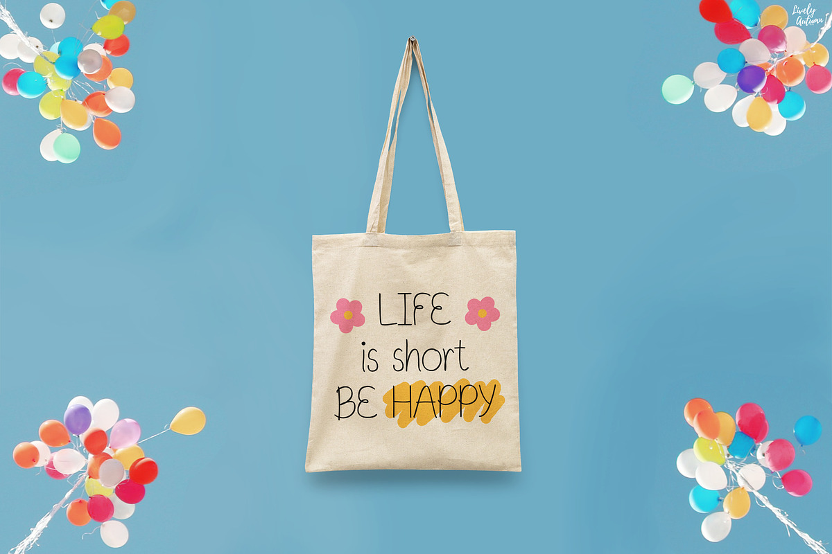 Happiness | Handwriting Font, a Handwritten Font by LivelyAutumn11.11 (Photo 5 of 5)
