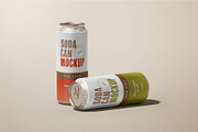 Soda Can Mockup Set, a Cups & Container Mockup by mockupatelier (Thumbnail 7 of 12)