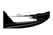 Coastal Curved Roadscape Bundle, a Graphic by musafir_fashion (Thumbnail 3 of 14)