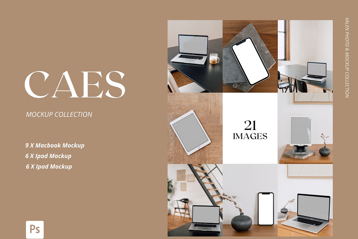 MOCKUP COLLECTION: CAES, a Mac Mockup by Studio Phylicia (Photo 1 of 8)