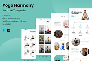 Yoga Harmony - Website Template