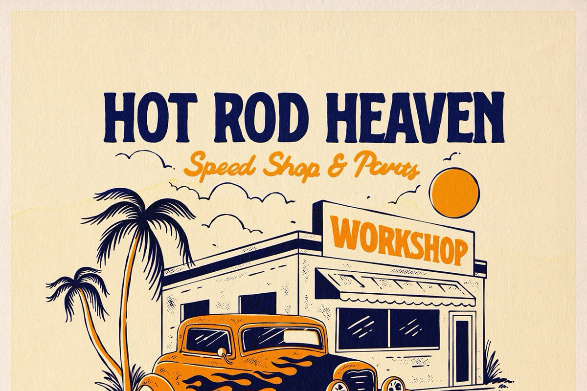Classic Garage Vintage Illustrations, a Transportation Illustration by Bromz Studio (Photo 4 of 6)