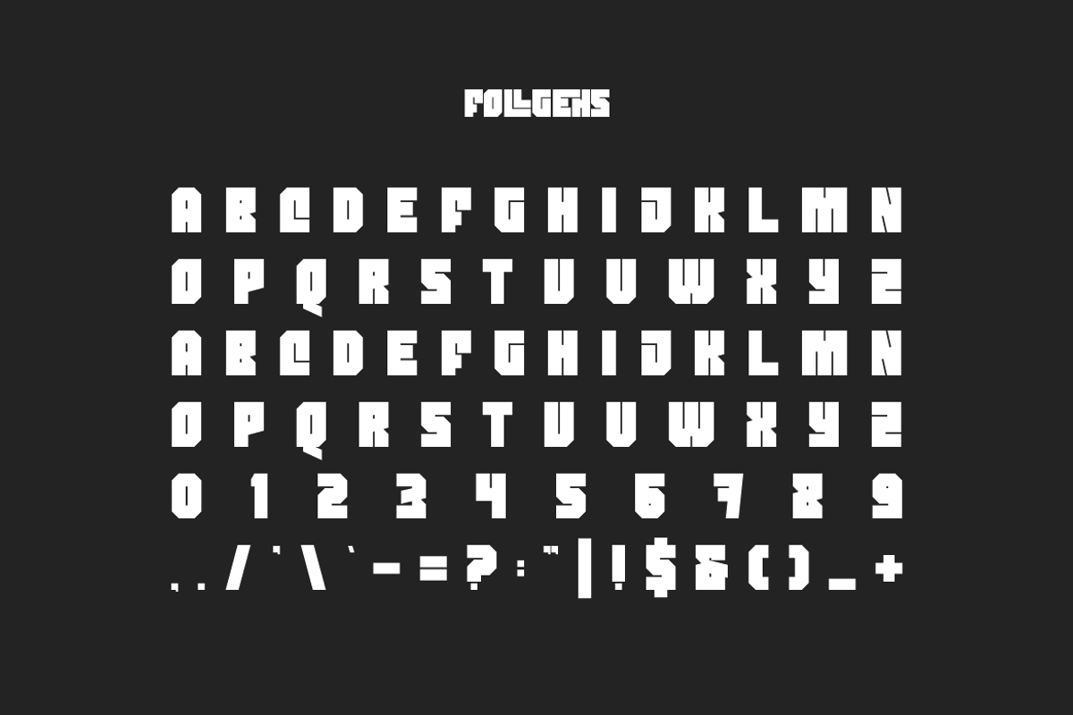 Follgehs - Modern Sans Font, a Sans Serif Font by Iqsiart Studio (Photo 2 of 6)