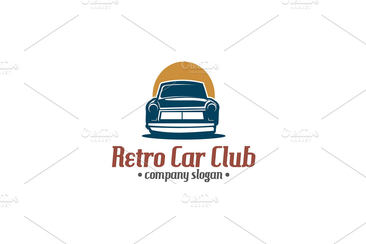 Retro Car Club Logo Template, a Branding & Logo Template by mesuka (Photo 2 of 2)