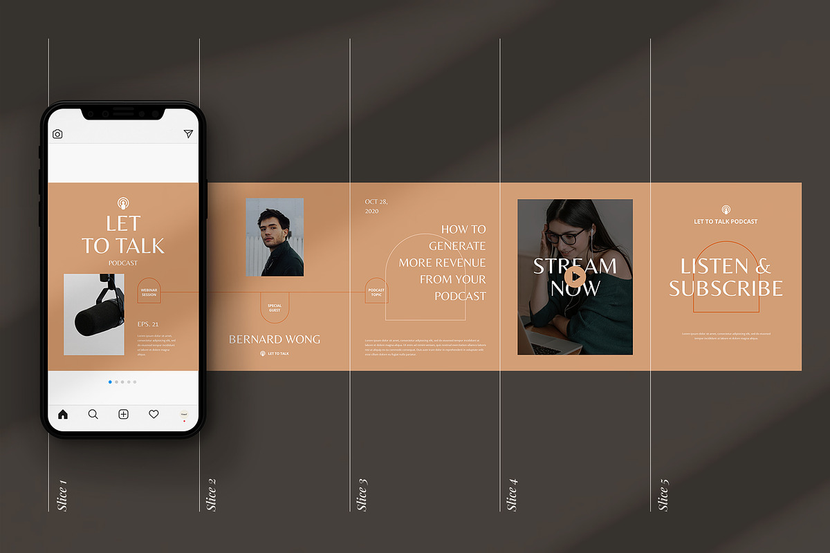 Showtime Carousel Template | CANVA, a Social Media Template by Visuel Colonie® (Photo 4 of 13)