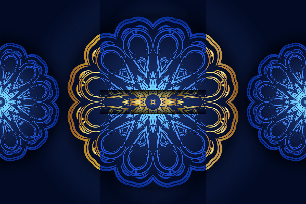 Mandala Oriental Floral art Bundle, a Background Graphic by NJ Himel (Photo 73 of 97)