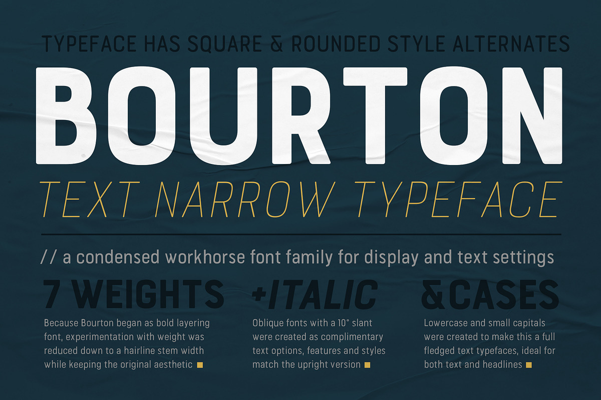 60% OFF Bourton Text Narrow Typeface, a Sans Serif Font by Kimmy Design (Photo 2 of 18)