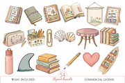 Watercolor Teacher Clipart, a Decorative Illustration by MockupWizard (Thumbnail 4 of 6)