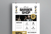 Modern Barber Shop Flyer Template, a Flyer Template by MightyDesign (Thumbnail 4 of 8)