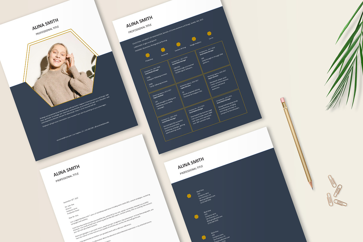 Digital Marketing Resume Template, a Resume Template by Stanin Studio (Photo 7 of 10)