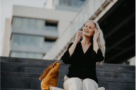 Portrait of a beautiful woman with, a Person Photo by HalfPoint