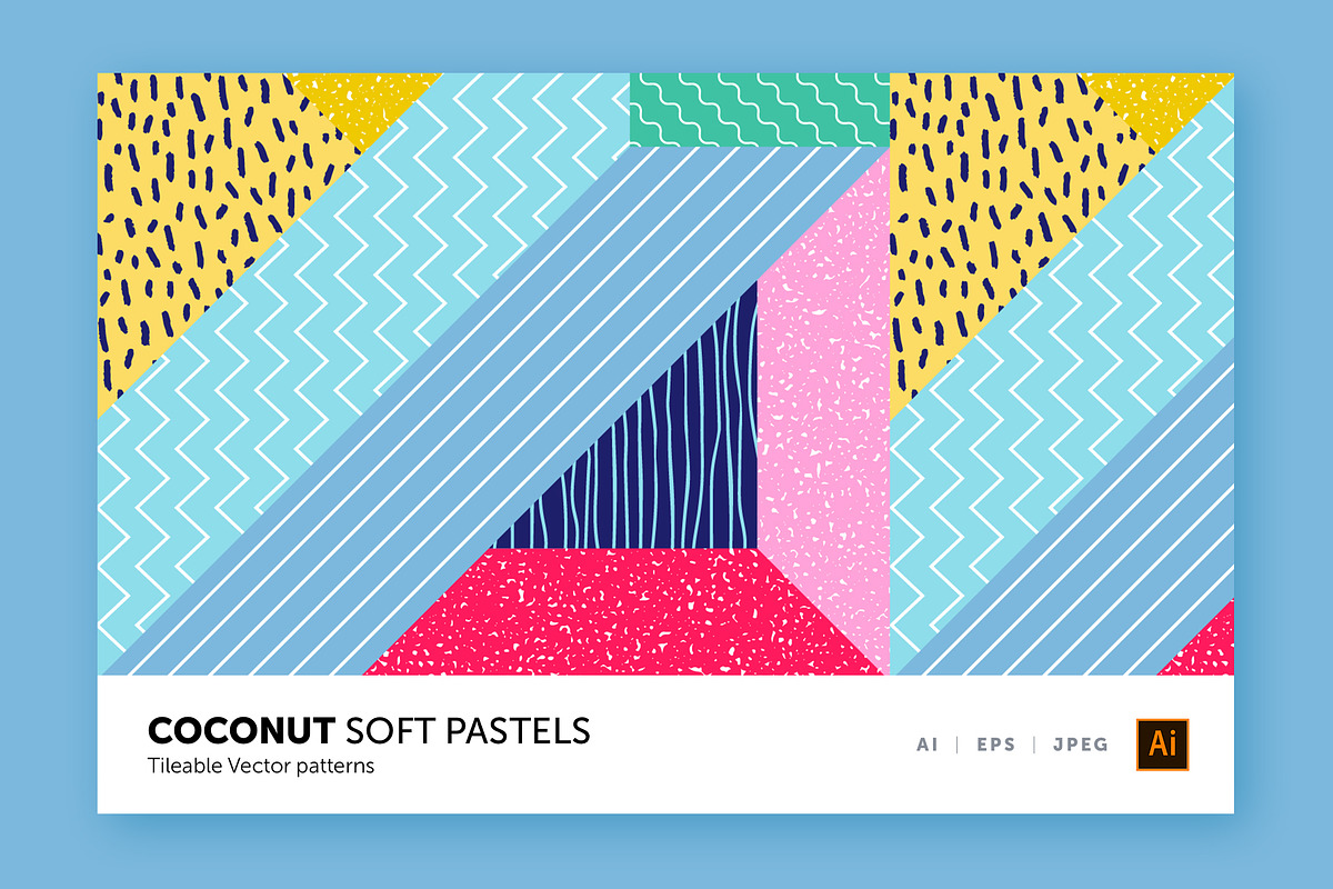 Soft Pastels Patterns, a Pattern Graphic by Designnina Shop (Photo 16 of 18)