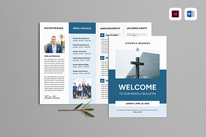 Church Bulletin Template, a Brochure Template by Leaflove