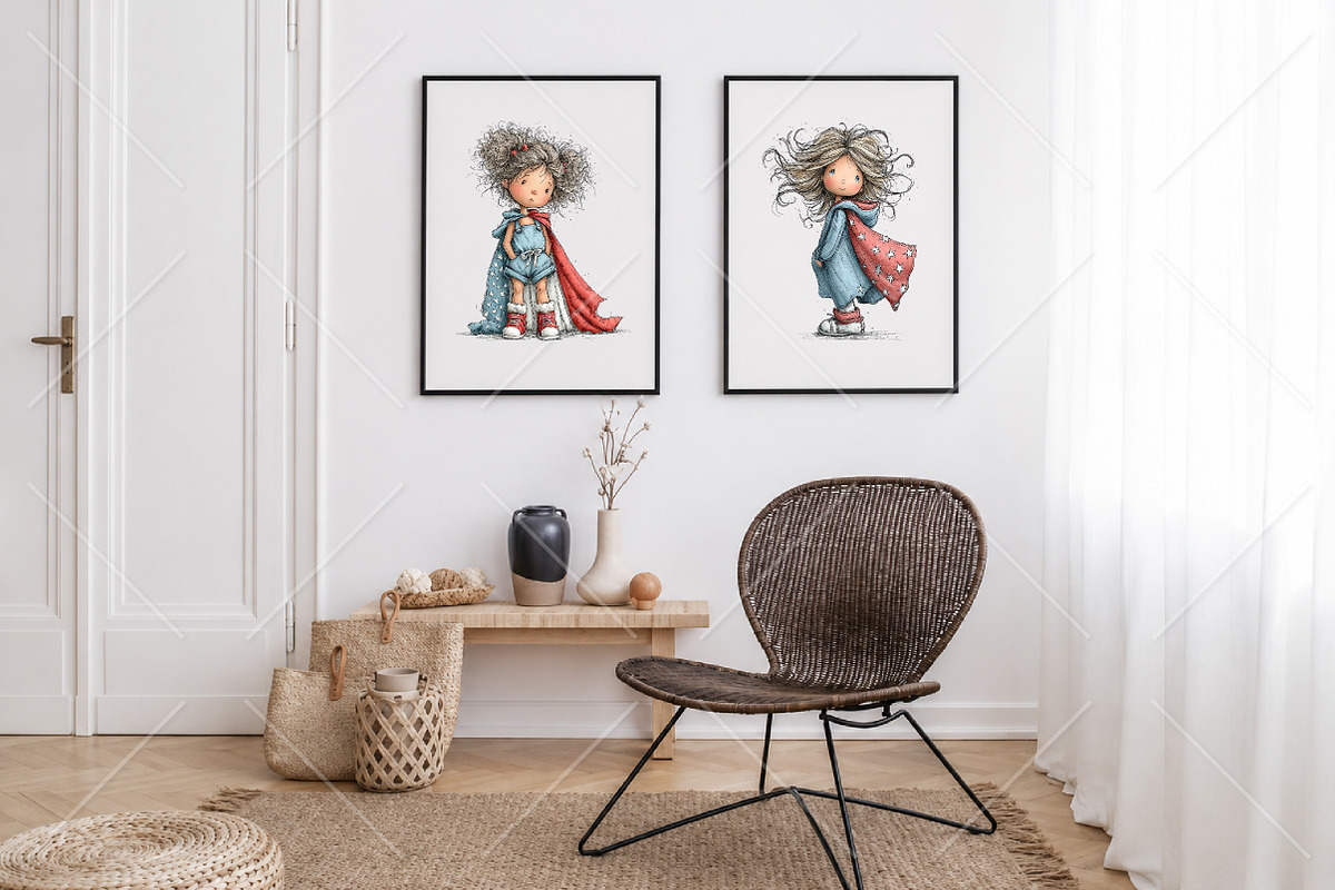 Whimsical 4th of July Girl Clipart, a Seasonal Illustration by Canvas Craft (Photo 7 of 10)