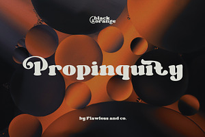 Black Orange - Retro Serif Font