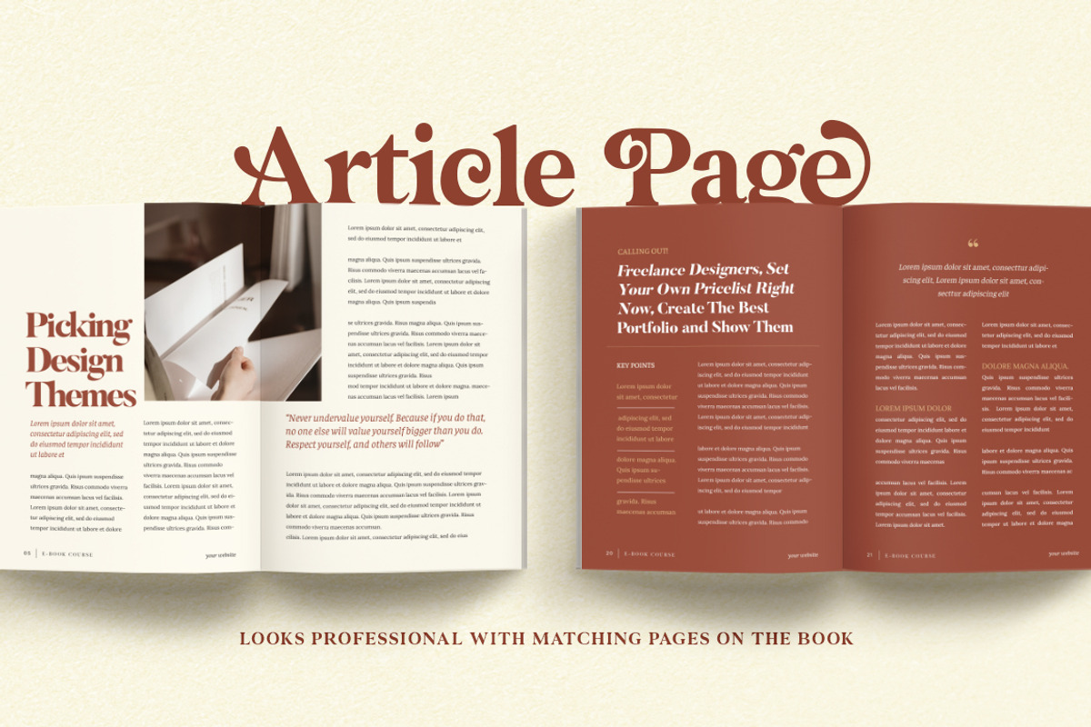 eBook Template Creator CANVA PS, a Magazine Template by Eviory (Photo 7 of 18)