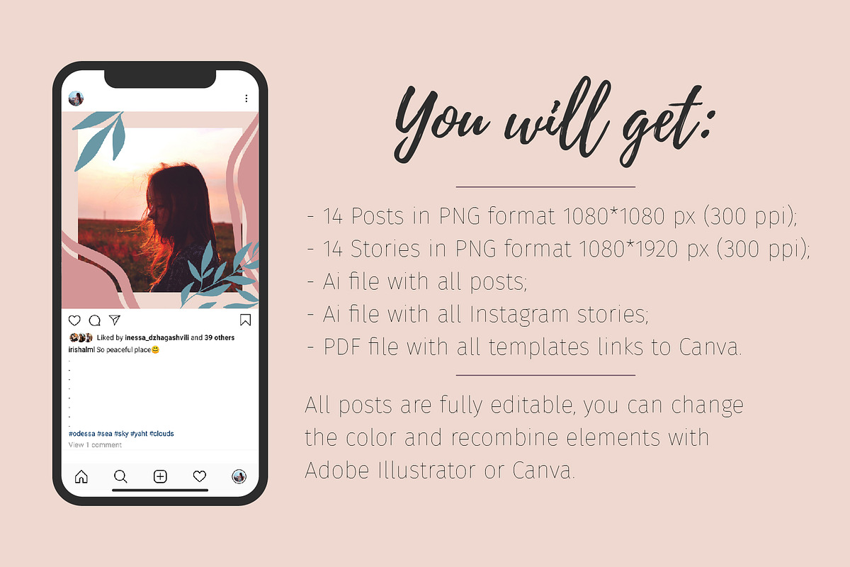 Instagram Posts & Stories, a Social Media Template by Wander Designs (Photo 7 of 7)