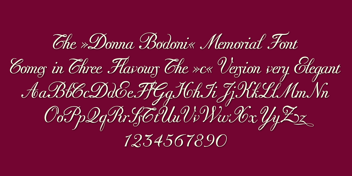 Donna Bondoni, a Script Font by Wiescher-Design (Photo 5 of 5)