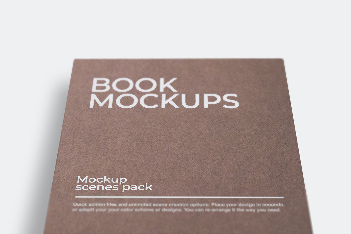 Book Cover Mockups, a Books & Magazine Mockup by Croma Studio (Photo 5 of 8)