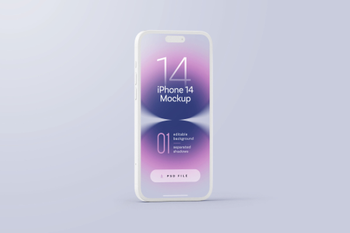iPhone 14 Pro Clay Mockup Set, an iPhone Mockup by Deeplab (Photo 6 of 18)