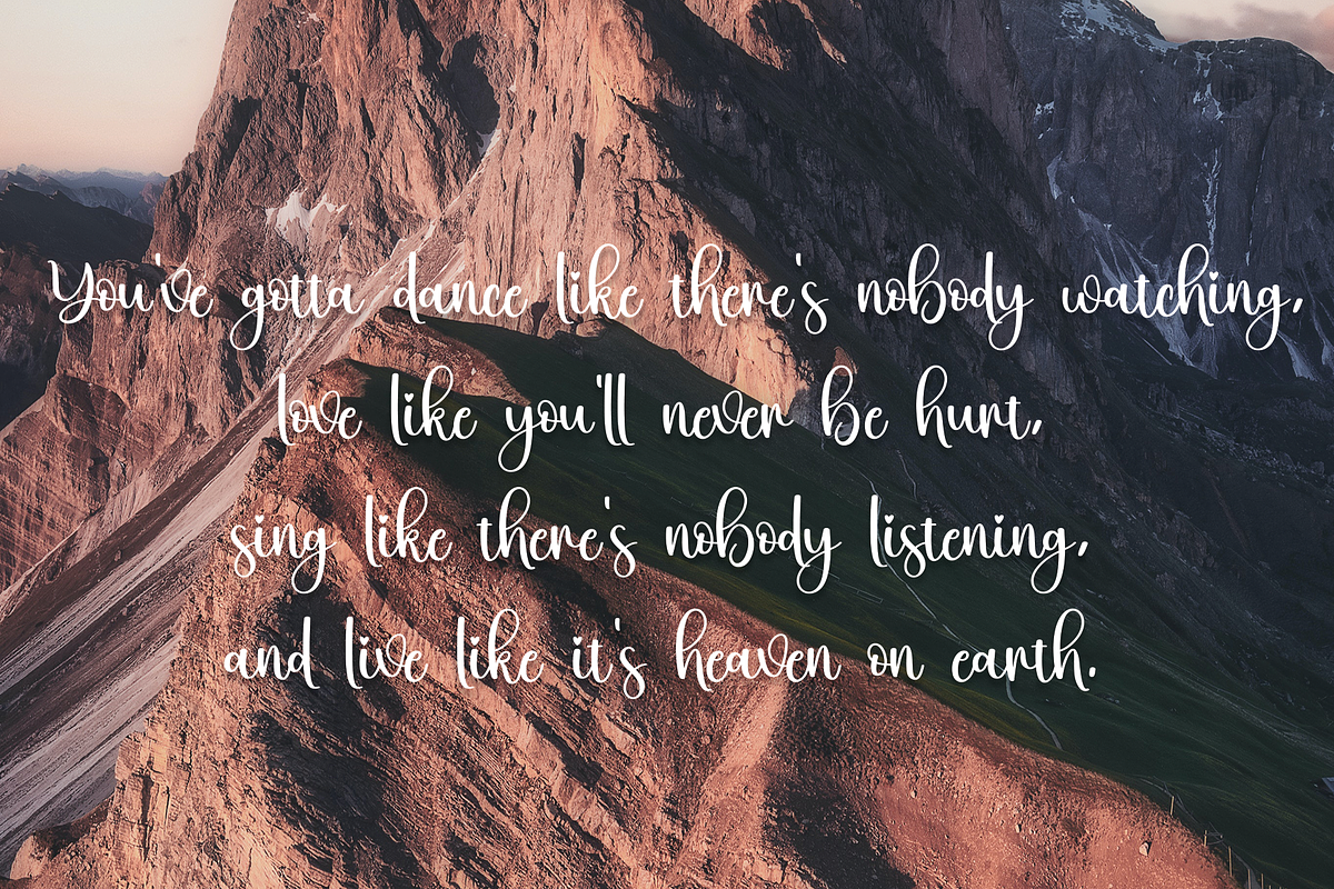 Panda | Script Font, a Script Font by Scratchones (Photo 5 of 8)