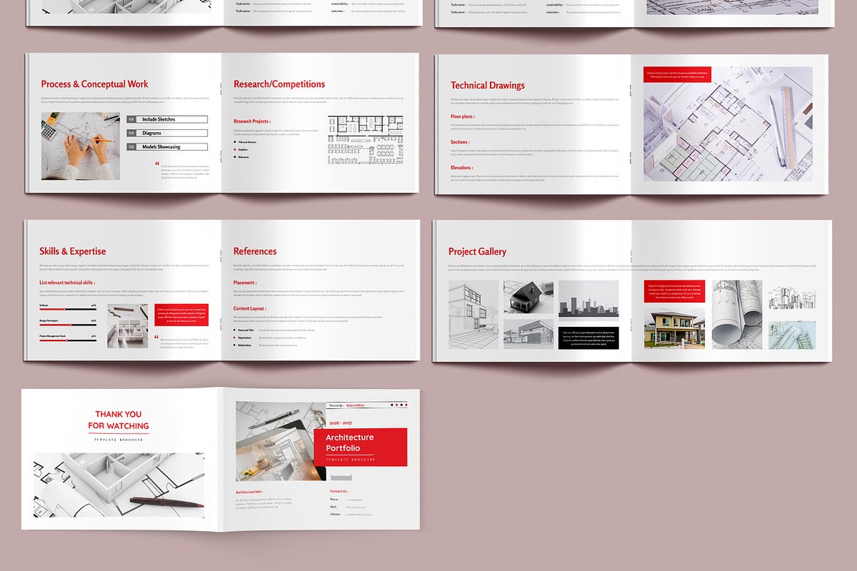 Architecture Portfolio Template, a Brochure Template by MightyDesign (Photo 3 of 6)