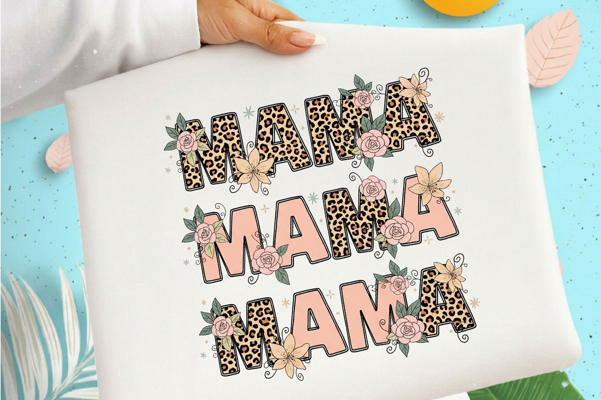 Leopard Mama Flower Mother's Day PNG, an Illustration by Designking (Photo 3 of 6)