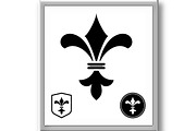 Black royal lily on a white, an Object Graphic by RODINA (Thumbnail 3 of 3)