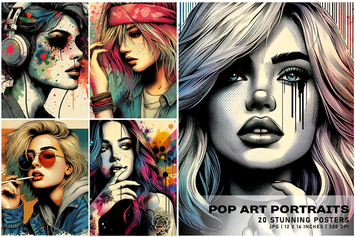Pop Art Portraits, a Person Illustration by Digital Art Creations (Photo 2 of 11)