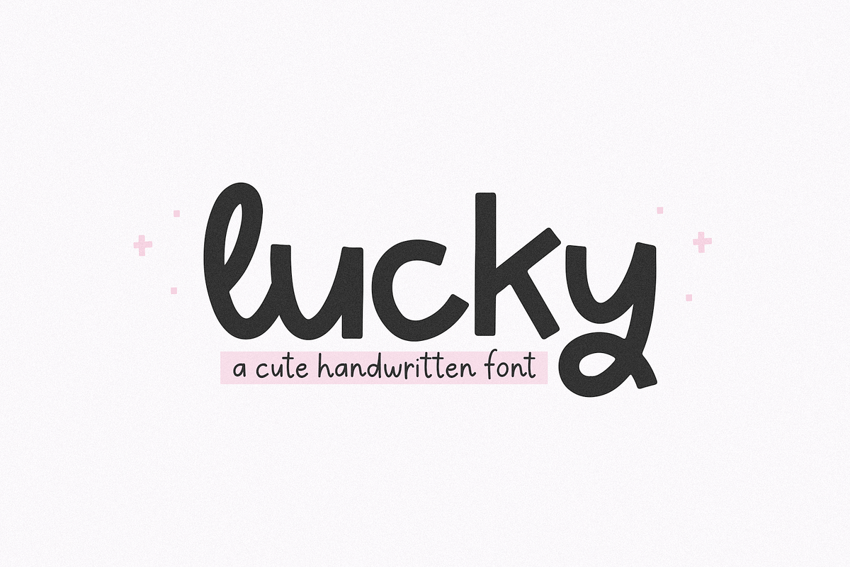 Lucky | Handwritten Script Font