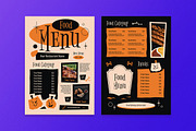 Orange Halloween Food Menu, a Flyer Template by Aiyari Graphic (Thumbnail 3 of 3)