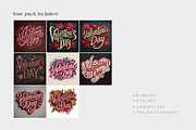 Valentine's Day Lettering, a Seasonal Illustration by Typedreams.site (Thumbnail 5 of 5)