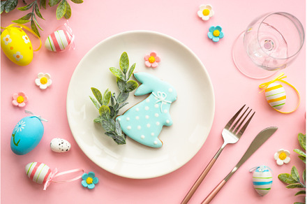 Easter table setting, Easter food, a Food & Drink Photo by Nadia-nb
