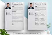 Professional Resume CV Template, a Resume Template by PixelWink (Thumbnail 3 of 3)