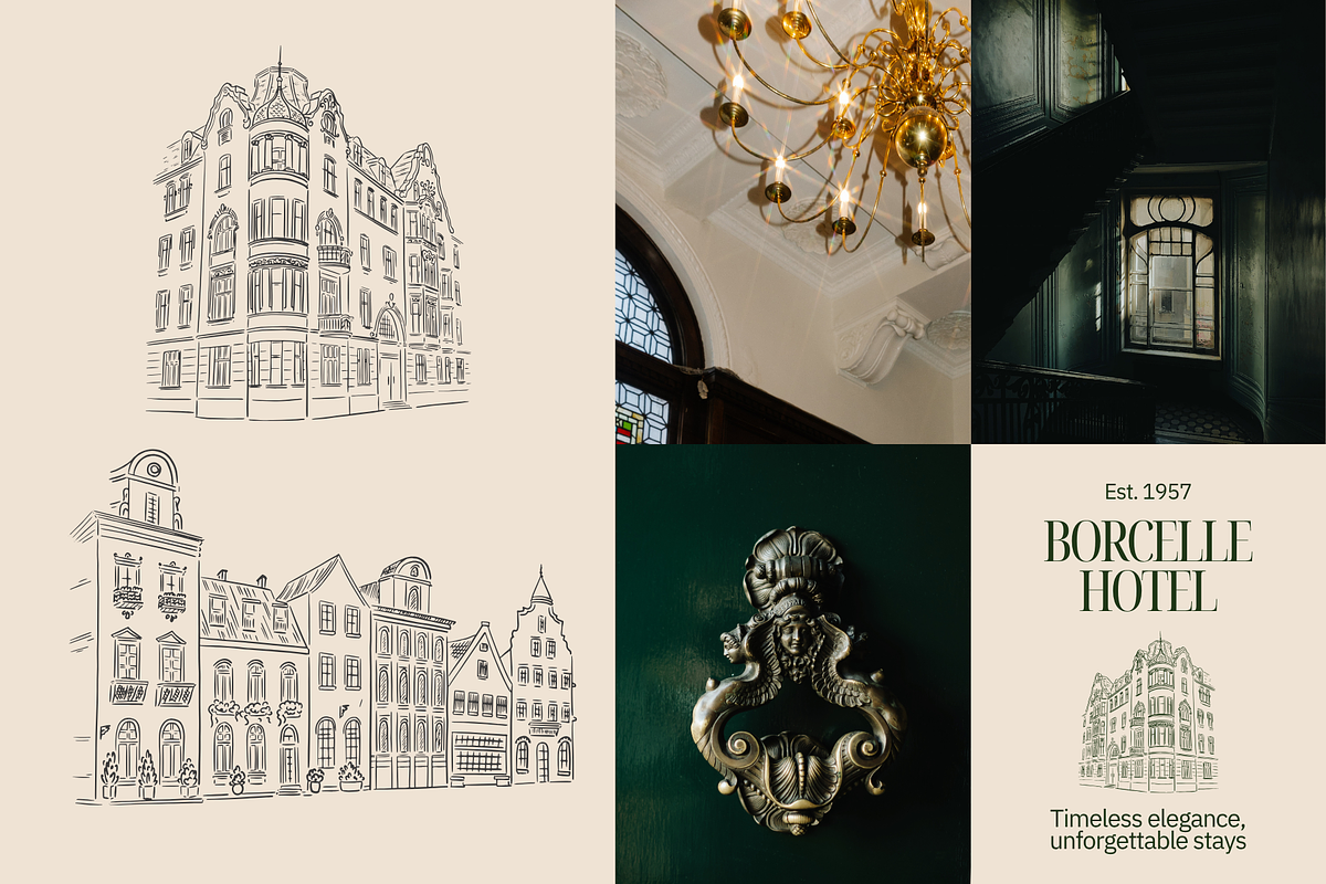 Vintage Houses Procreate Stamps, a Brush Add-On by Veronika Gotovceva (Photo 2 of 10)