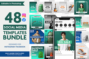 48 Sale Social Media Post Templates, a Social Media Template by Allies Interactive