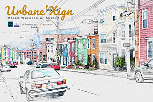 UrbaneXign - Mixed Watercolor Sketch