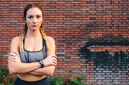 Sportswoman with crossed arms posing, a Sports & Recreation Photo by davidpereiras