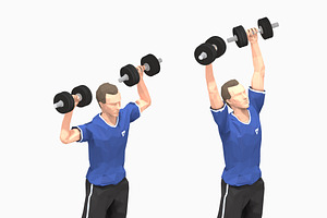 Dumbbells Worksout Animation Bundle