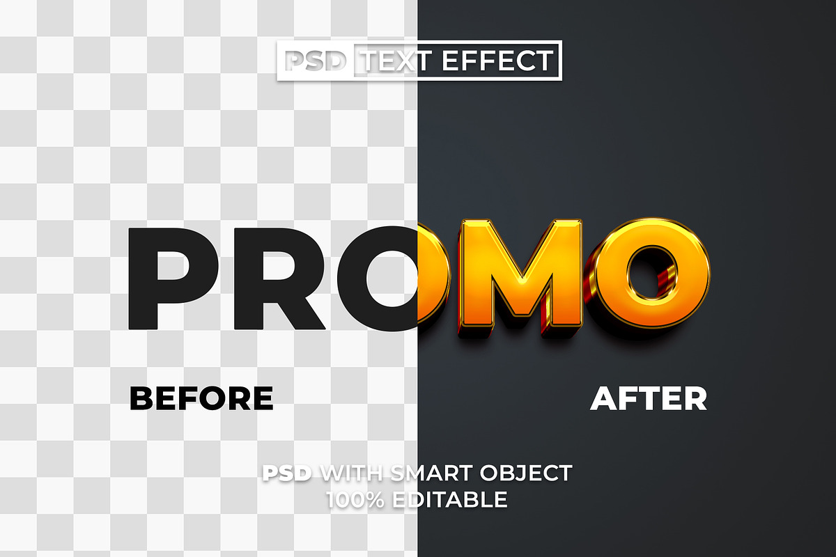PSD Promo 3D Text Effect Style, a Layer Style Add-On by Mockmenot (Photo 2 of 2)