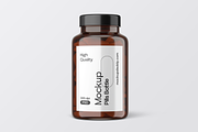 Vitamin & Supplement Bottle Mockup, a Cups & Container Mockup by Mockupdaddy (Thumbnail 22 of 28)