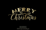 Gold Christmas Photoshop Overlays, a Graphic by Jodi Van der Kruik (Thumbnail 1 of 4)