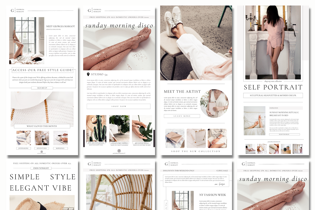 Modern Newsletter | Email Newsletter, a Templates & Theme by The Edits Shop (Photo 2 of 9)