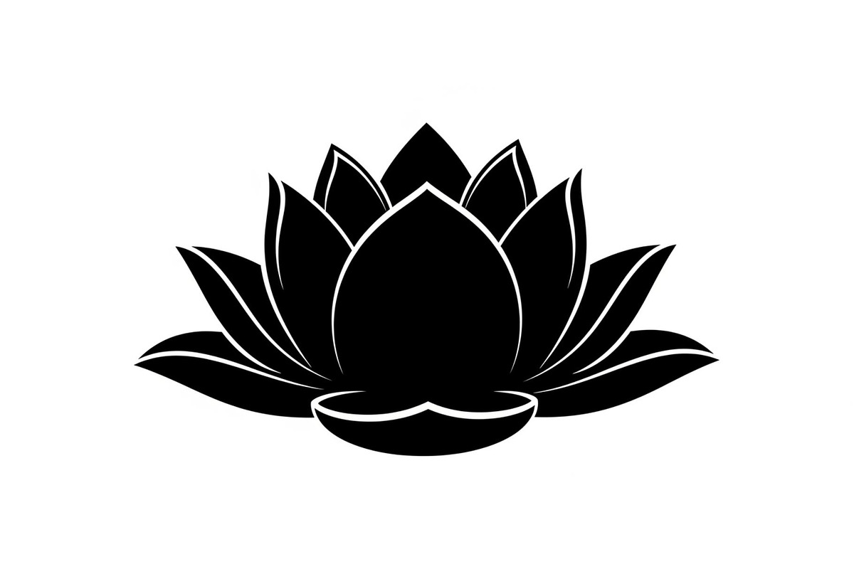 Lotus Flower Silhouette Vector Bundl, an Illustration by Creativeshirt (Photo 10 of 51)