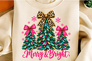 Christmas Merry & Bright Tree PNG, a Work Illustration by SinaCreation (Thumbnail 2 of 6)