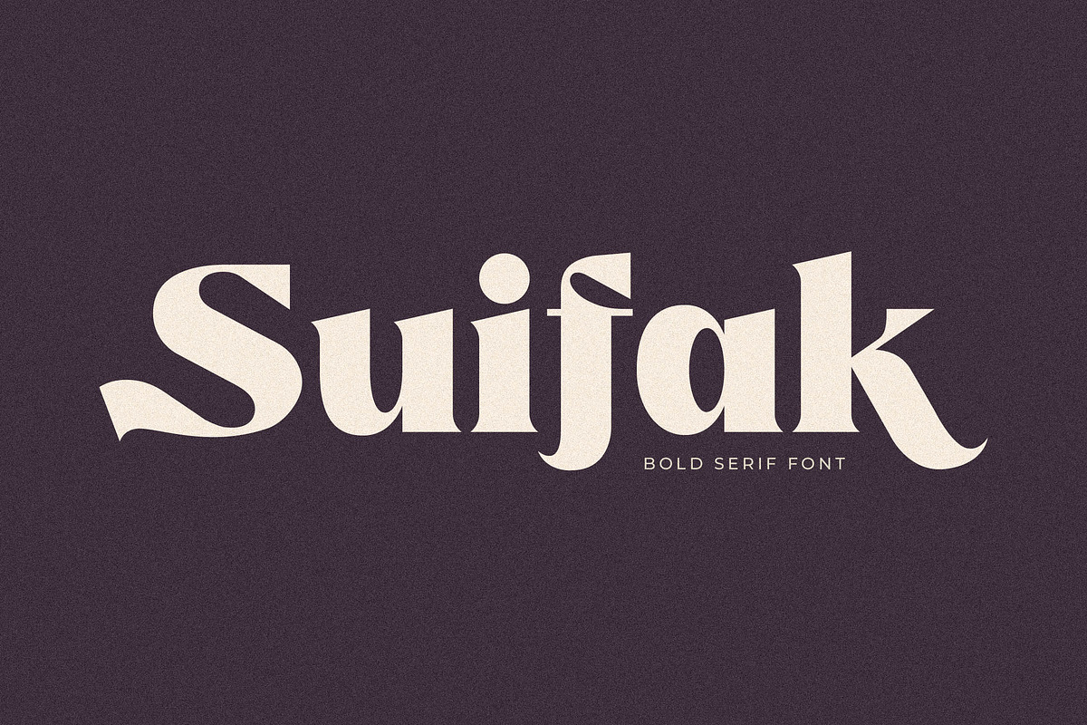 Suifak Bold Serif Font, a Serif Font by Storytype Studio (Photo 1 of 10)