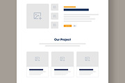 UI UX Wireframe Website Landing Page, a Wireframe Template by MightyDesign (Thumbnail 4 of 9)