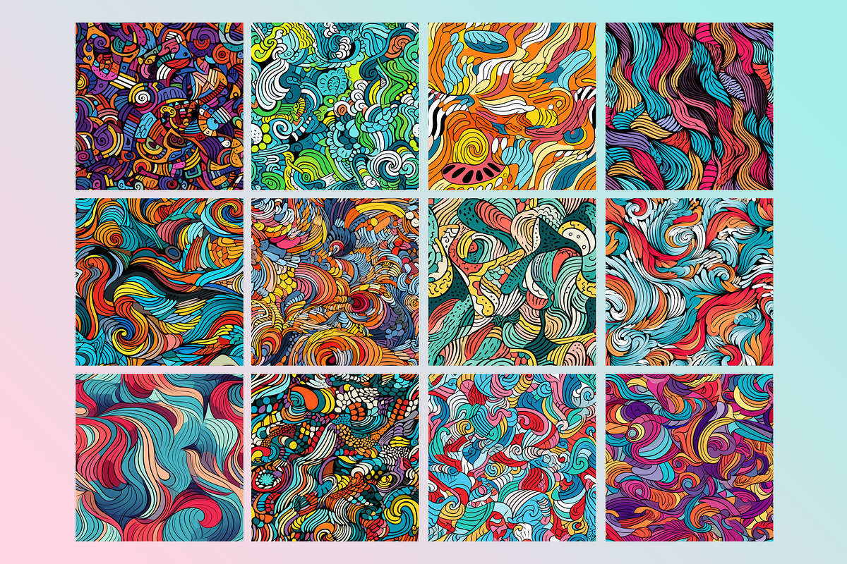 Hand Drawn Abstract Seamless Pattern, a Pattern Graphic by Forhadx5 (Photo 6 of 6)