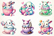 Hot Cocoa Bunny Sublimation Bundle, an Illustration by DreamCafeArt (Thumbnail 2 of 5)