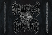 Agonaze | Black Metal Font, a Blackletter Font by Denustudios (Thumbnail 6 of 12)
